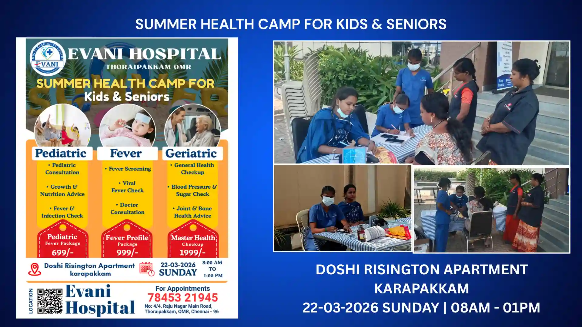 SUMMER-HEALTH-CAMP-FOR-Kids-Seniors Doshi-Risington-Apartment-Karapakkam
